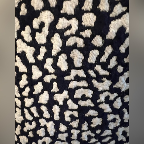 New Sleeveless Cheetah Print Black and White Midi Dress Sz M - Picture 6 of 11